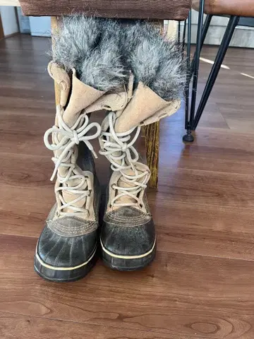 SOREL 하이컷 부츠 7.5 베이지/그레이