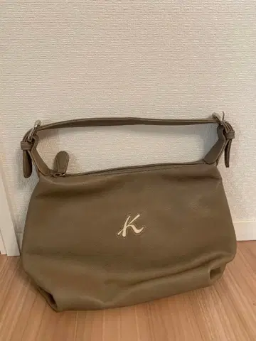 [새상품급] kitamura 키타무라 가죽 핸드백 베이지
