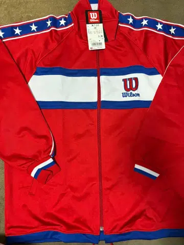 Wilson 빨간색 풀 지퍼 자켓 초레어 상품