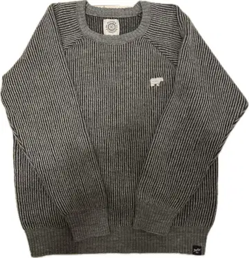 DUFFER 스트라이프 크루넥 스웨터 L 사이즈 그레이