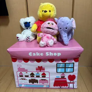 봉제 인형 세트와 수납 박스