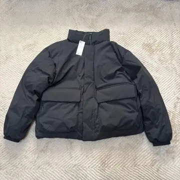 [ 완판템 ] GU 블랙 히트패디드 스탠드 블루종 XL 사이즈