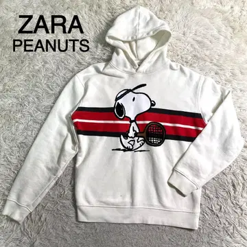 ZARA x PEANUTS 스누피 디자인 풀오버 후드티