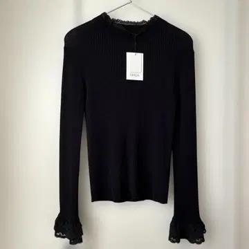 미사용 새상품 OHGA LACE KNIT 네이비