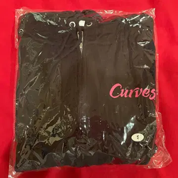 CURVES 커브스 블랙 S 후드티 두꺼운 원단 새상품 미착용 미개봉