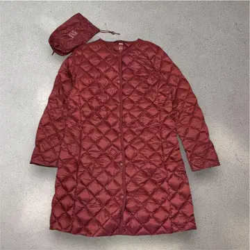 유니클로 울트라 라이트 다운 코트 롱 L 사이즈 수납 가방 포함