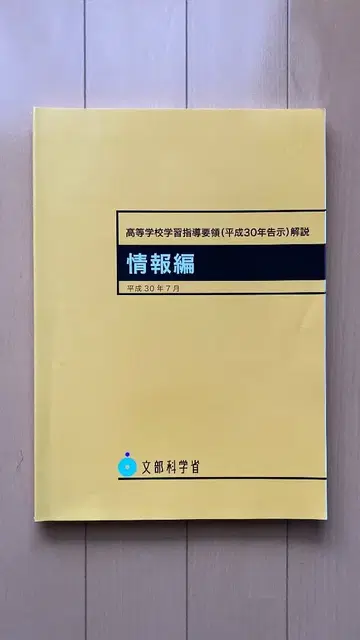 고등학교 학습 지도 요령 해설 정보편 (헤이세이 30년 7월) (초판)