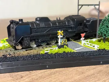 [ 새상품급 ] 기관차 포함 건널목 포함 풍경 커버 포함 디오라마 풍경