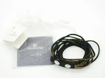 스와로브스키 Swarovski 6연 팔찌 블랙 x 골드 계열