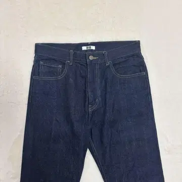셀비지 청바지 레귤러 핏 유니클로 U 29