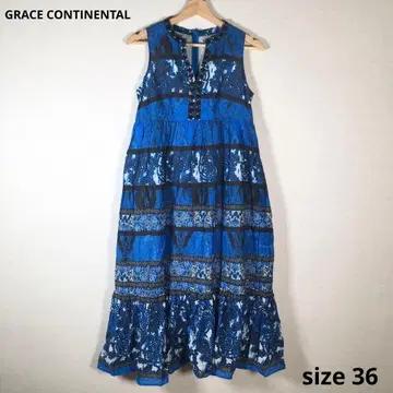 상태 좋음 그레이스 콘티넨탈 슬리브리스 롱 원피스