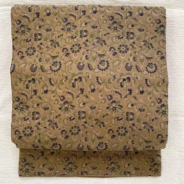 순수 실크 사라사 패턴 직조 나고야 오비