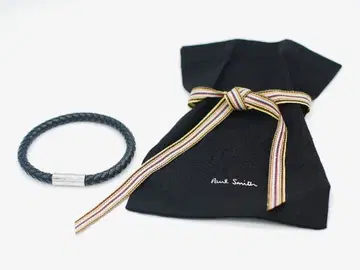 폴스미스 Paul Smith 가죽 팔찌 블랙 고급