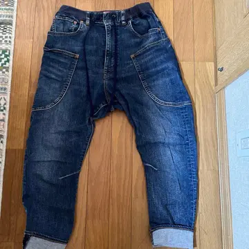 URCH RNA 다크 블루 데님 팬츠