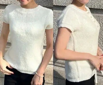 JENNE 제누 푸들 프렌치 슬리브 니트 2way