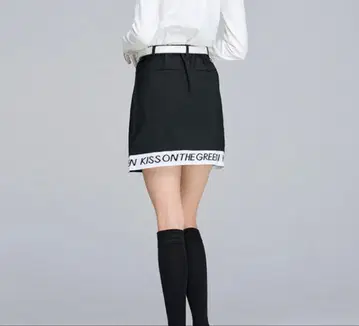 KISS ON THE GREEN 골프 스커트 블랙