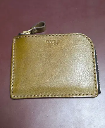 HERZ KK-38 L자 지퍼 미니 지갑 그린