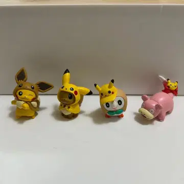 포켓몬 센터 한정판 팬 오브 피카츄 가챠 4종 세트