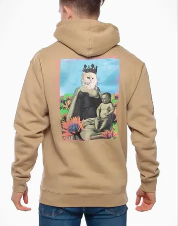 RIPNDIP 립앤딥 후드티 속기모 베이지 S