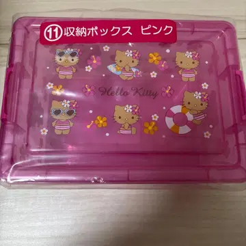 헬로키티 뽑기 일광화상 키티 수납 박스 핑크