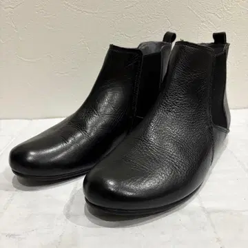 [ 새상품급 ] cavacava 사이드 고어 부츠 가죽 블랙 22.5cm