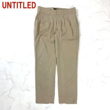A1036 언타이틀 캐주얼 팬츠 테이퍼드 앵클 기장 베이지 1