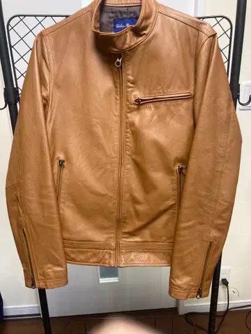 Urban Research 브라운 싱글 라이더 자켓 38