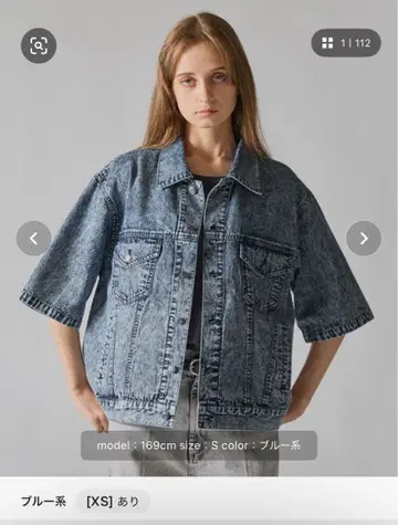 [ CLEL ] 라이트 온스 데님 트래커 반팔 셔츠 XS