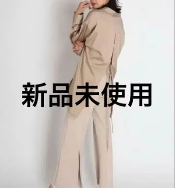 FRAY I.D 프레이 아이디 백 슬릿 리본 셔츠 블라우스 베이지