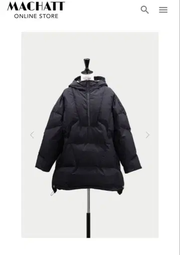 마챗 아노락 다운 코트 블랙 마챗