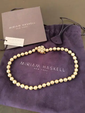 미리암 하스켈 펄 목걸이 Miriam Haskell USA