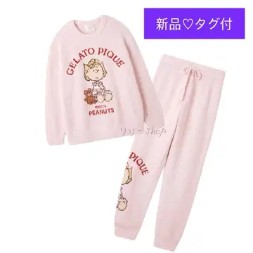 택 포함 새상품 PEANUTS 샐리 자카드 풀오버 & 롱 팬츠