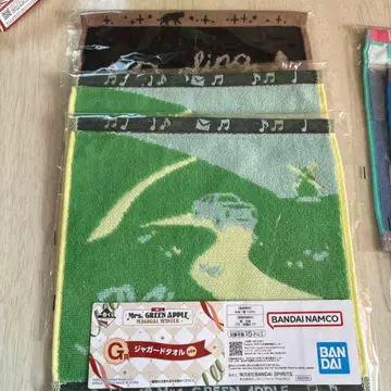 Mrs. GREEN APPLE 1번 복권 G상 타월 5개 세트