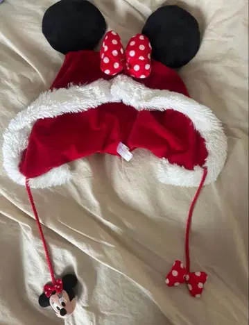 미니 팬캡 빨간색 크리스마스