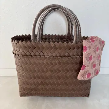 mekearisa 메리 백 S mocha brown 손수건