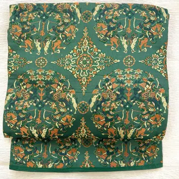 순수 실크 사냥 문양 직조 나고야 오비