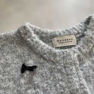 Donoban 그레이 리본 가디건