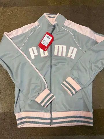레어 상품 PUMA 풀 집업 저지 그레이/핑크 S