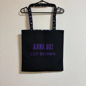 LILY BROWN x ANNA SUI 로고 토트백