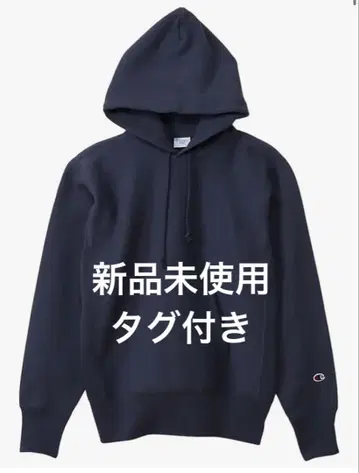 챔피언 리버스 위브 후드티 M 네이비