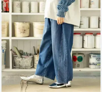 니코앤드 청바지 자카드 팬츠