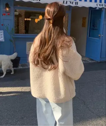 한국 LITER / Teddy shearling fleece jumper