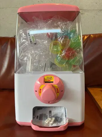 [ 가챠큐브 ] 캡슐 토이 머신 핑크/화이트