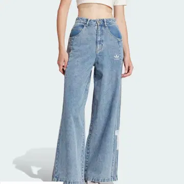 adidas 와이드 레그 데님 청바지