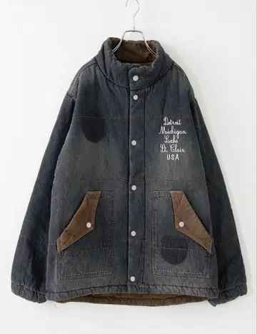 CUBESUGAR 8온스 데님 x 코듀로이 충전솜 자켓