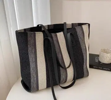 스트라이프 토트백