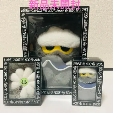 ZO&FRIENDS 미디엄 봉제 인형 & 봉제 인형 키링 3종 세트