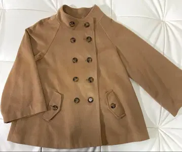 스탠드 옷깃 코트 카멜 L 사이즈