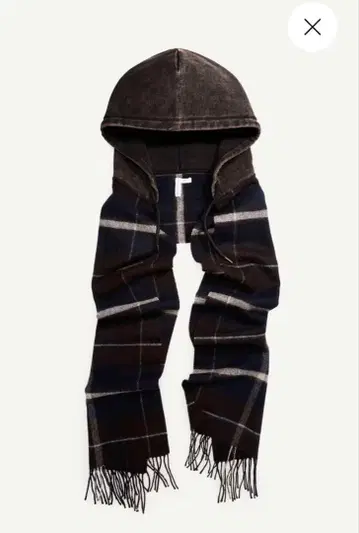 H&M 글렌 마틴스 후드 머플러 실물 사진 있음