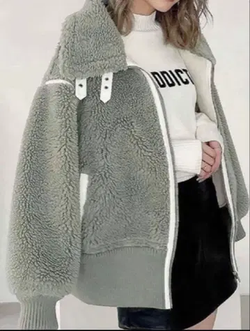 GYDA WIDE RIB 보아 B-3 자켓